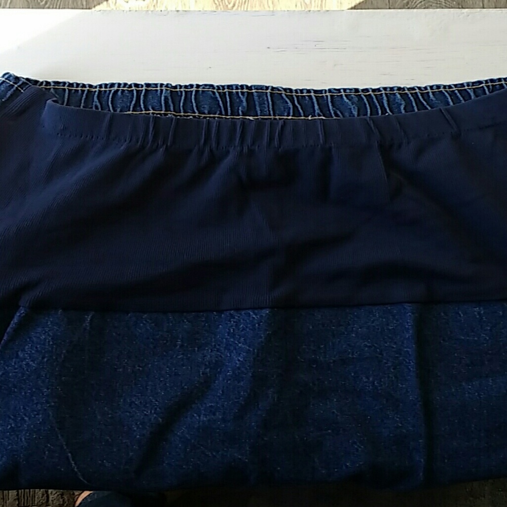 Jean maternity skirt